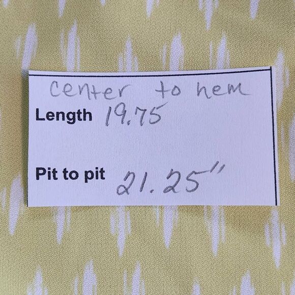 Worthington Yellow Print Halter Style Blouse Size Large NWOT Yellow Print Top - Picture 11 of 11